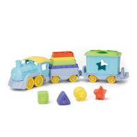Green Toys stapel en sorteer trein, 12dlg. - thumbnail