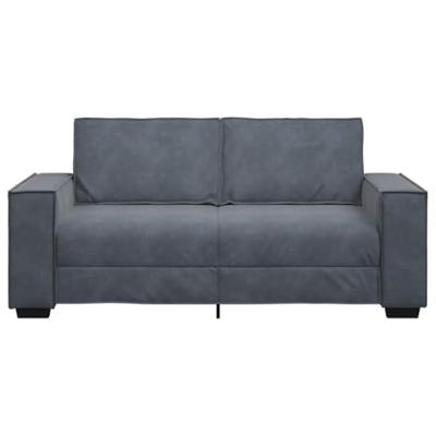 Tweezitsbank 180x78x84 cm fluweel donkergrijs