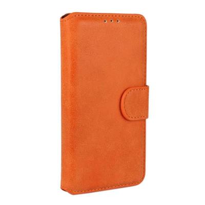 Frosted structuur horizontaal Flip lederen hoesje met opbergruimte voor pinpassen & portemonnee & houder voor Samsung Galaxy S6 Edge(Oranje)