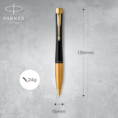 Balpen en vulpen Parker Urban matt black GT medium 2 stuks