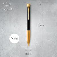 Balpen en vulpen Parker Urban matt black GT medium 2 stuks - thumbnail