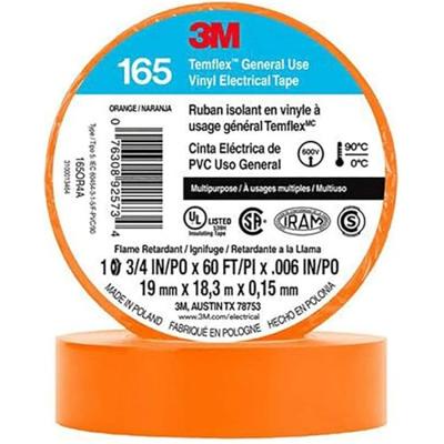 3M Temflex™ 165 165OR1E Isolatietape Temflex 165 Oranje (l x b) 10 m x 15 mm 1 stuk(s) 3M Temflex™ 165 165OR1E Isolatietape Temflex 165 Oranje (l x b) 10 m x 15 mm 1 stuk(s)