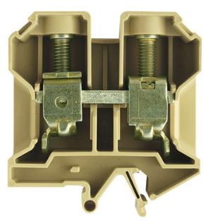 Weidmüller 0550660000 Doorgangsserieklem Schroeven Beige, Geel 20 stuk(s)