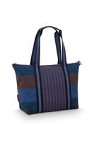 Pip Studio Tilda Tote Bag Medium Streep Blauw - thumbnail