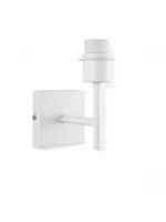 Wandlamp Mati voor lampenkap, 10-10-18cm, Wit, Wandlamp gemaakt-van, Metaal, geschikt-voor-E27-LED-lichtbron, voor-lampenkap-met-doorsnede-max., 20cm - thumbnail