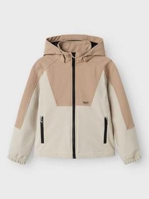Name it winter softshell jas jongens - beige - NknAlf