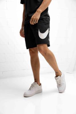 Nike Swim 7" Volley Large Swoosh Zwembroek Heren Zwart - Maat M - Kleur: Zwart | Soccerfanshop