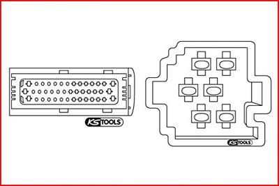 KS Tools 154.0012 Kabelontgrendelingsgereedschap voor platte stekkers en platte stekkerhulzen 1,6 mm KS Tools 154.0012 Kabelontgrendelingsgereedschap voor platte stekkers en platte stekkerhulzen 1,6 mm
