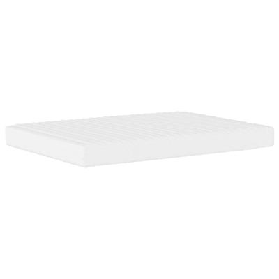 Bed met matras stof lichtgrijs 140x200 cm - thumbnail