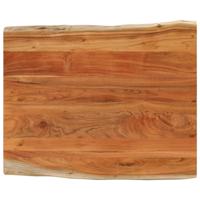 Tafelblad rechthoekig natuurlijke rand 90x80x2,5 cm acaciahout - thumbnail