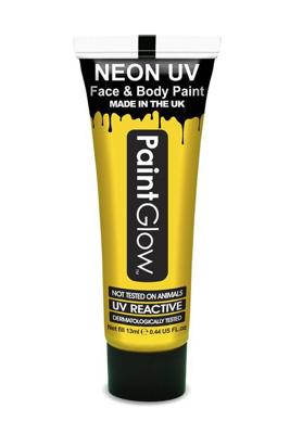 Neon Face & Body paint geel UV G.I.D 10ml