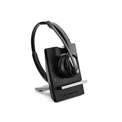 EPOS On Ear headset DECT Stereo Zwart Noise Cancelling Microfoon uitschakelbaar (mute) Telefoon