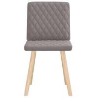 Eetkamerstoelen draaibaar 2 st stof taupe - thumbnail