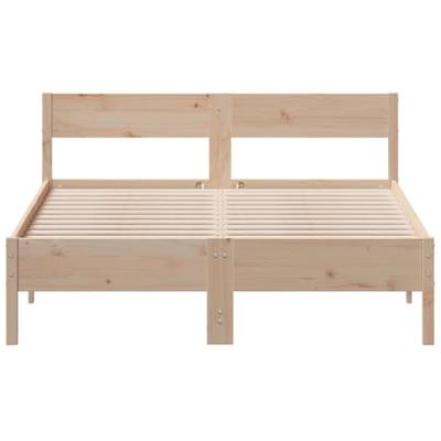Bedframe zonder matras massief grenenhout 140x190 cm