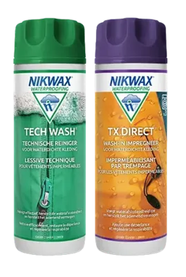 Nikwax Twin Tech Wash + Tx Direct Wasmiddel Onderhoudsmiddel 2x 300ML