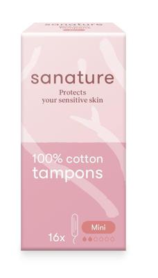 Sanature 100% Katoenen Tampons Mini