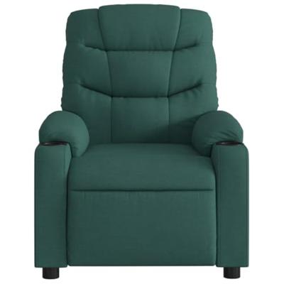 Fauteuil verstelbaar stof donkergroen