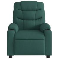 Fauteuil verstelbaar stof donkergroen - thumbnail