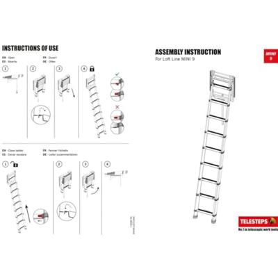 Telesteps Loft Line Mini 9 - 72324-541 72324-541 Telesteps Loft Line Mini 9 - 72324-541 72324-541