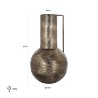 Richmond Vaas 'Leia' 37cm hoog, kleur Rookzwart - thumbnail