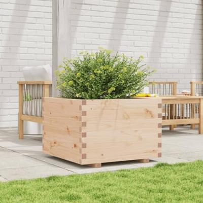 VidaXL Plantenbak 70x70x49,5 cm massief grenenhout VidaXL Plantenbak 70x70x49,5 cm massief grenenhout