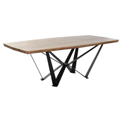 Eettafel Home ESPRIT Metaal Acacia 220 x 100 x 76 cm