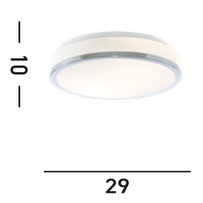 Searchlight BadkamerlampDiscs Ø 28cm chroom - 7039-28CC