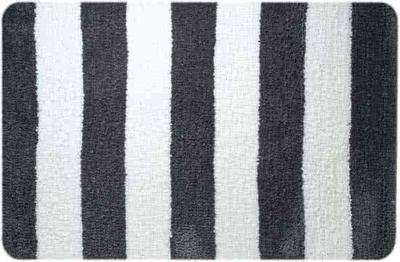 Badmat Sealskin Linje Polyester 90x60 cm Grijs