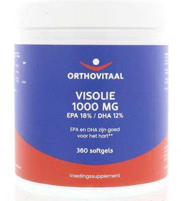 OrthoVitaal Visolie 1000mg EPA 18% DHA 12% 360 Softgels OrthoVitaal Visolie 1000mg EPA 18% DHA 12% 360 Softgels