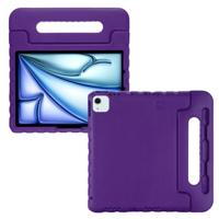 Lunso iPad Air 11 inch (2024/2025) - EVA Schokbestendige Kinderhoes met handvat - Paars - thumbnail