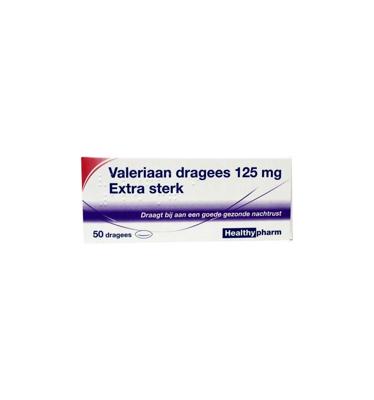 Healthypharm Valeriaan 125mg Extra Sterk Dragees
