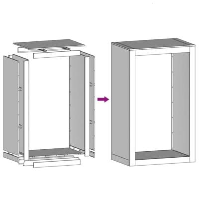 Haardhoutrek 60x40x100 cm staal zwart