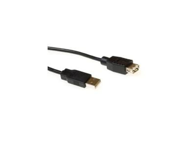 ACT USB 2.0 A male - USB A female zwart 3,00 m ACT USB 2.0 A male - USB A female zwart 3,00 m