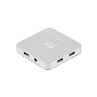 i-tec USB 3.0 7-Port HUB Metaal, Oplaadhub met 7 USB-Poorten en Stroomadapter - thumbnail