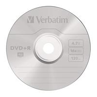 Verbatim DVD + R 4,7GB - 16x brandsnelheid, lange levensduur, krasbescherming, mat zilver, 100 Pack Spindle - thumbnail