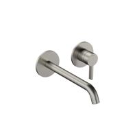 Hotbath Ace Afbouwdeel - voor wastafelmengkraan - 20cm uitloop - Geborsteld Nikkel AC105EXTGN - thumbnail