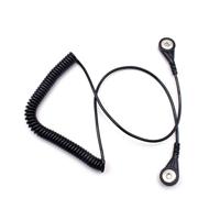 Quadrios ESD-aardingskabel 1.80 m Drukknop 4 mm - thumbnail