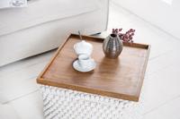 Massives Tablett MAKASSAR 50cm Sheesham steenafwerking Servierbrett - 38458 - thumbnail