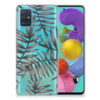 Samsung Galaxy A51 | TPU Case | Leaves Grey - thumbnail