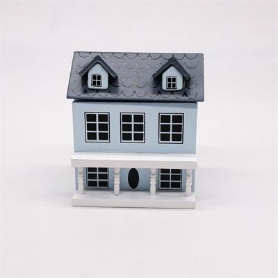 Poppenhuis 1:12 Mini huis cute Pocket Villa (blauw) Poppenhuis 1:12 Mini huis cute Pocket Villa (blauw)
