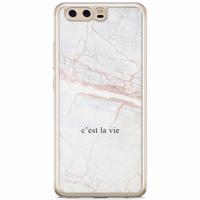 Huawei P10 siliconen hoesje - C'est la vie - thumbnail