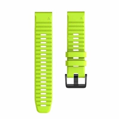 By Qubix - Siliconen bandje - Groen - Compatible met Garmin Tactix 8-51mm - Compatible Garmin bandje