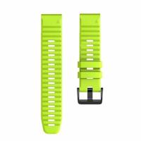 By Qubix - Siliconen bandje - Groen - Compatible met Garmin Tactix 8-51mm - Compatible Garmin bandje - thumbnail