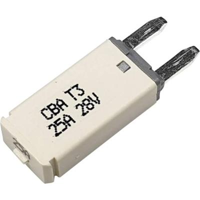 Hansor Circuit Breaker Mini, type 3. Manual Reset, 25A CBA3 Series 25A Zekeringautomaat standaard vlakzekering 25 A Wit 1 stuk(s)