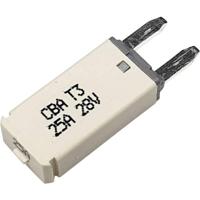 Hansor Circuit Breaker Mini, type 3. Manual Reset, 25A CBA3 Series 25A Zekeringautomaat standaard vlakzekering 25 A Wit 1 stuk(s) - thumbnail