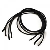 Schoenveters elastisch zwart 60cm - thumbnail