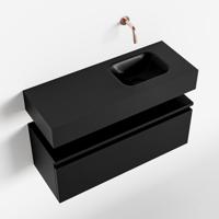 MONDIAZ ANDOR 80cm toiletmeubel urban. LEX 80cm wastafel urban rechts geen kraangat - thumbnail