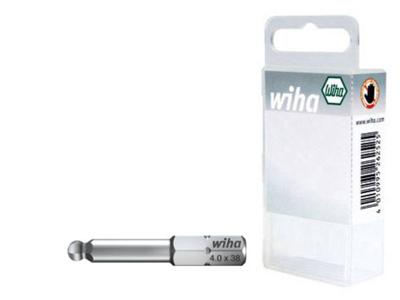 Wiha 22655 Inbus-bit Aandrijving: 1/4 (6,3 mm) Uitvoering: Inbus 4 mm, 5 mm, 6 mm 38 mm