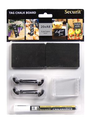 Securit krijtbordje ft A8, pak met 20 stuks