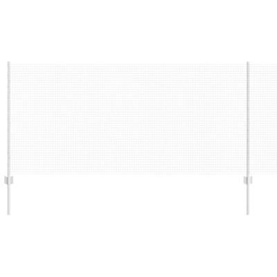 VidaXL Hek met paal zilver 1 x 10 m staal